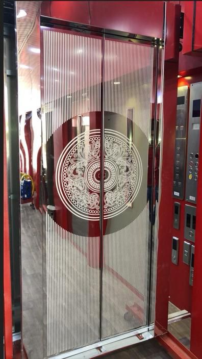 تشطيب باب مصعد فاخر بتفاصيل زخرفية